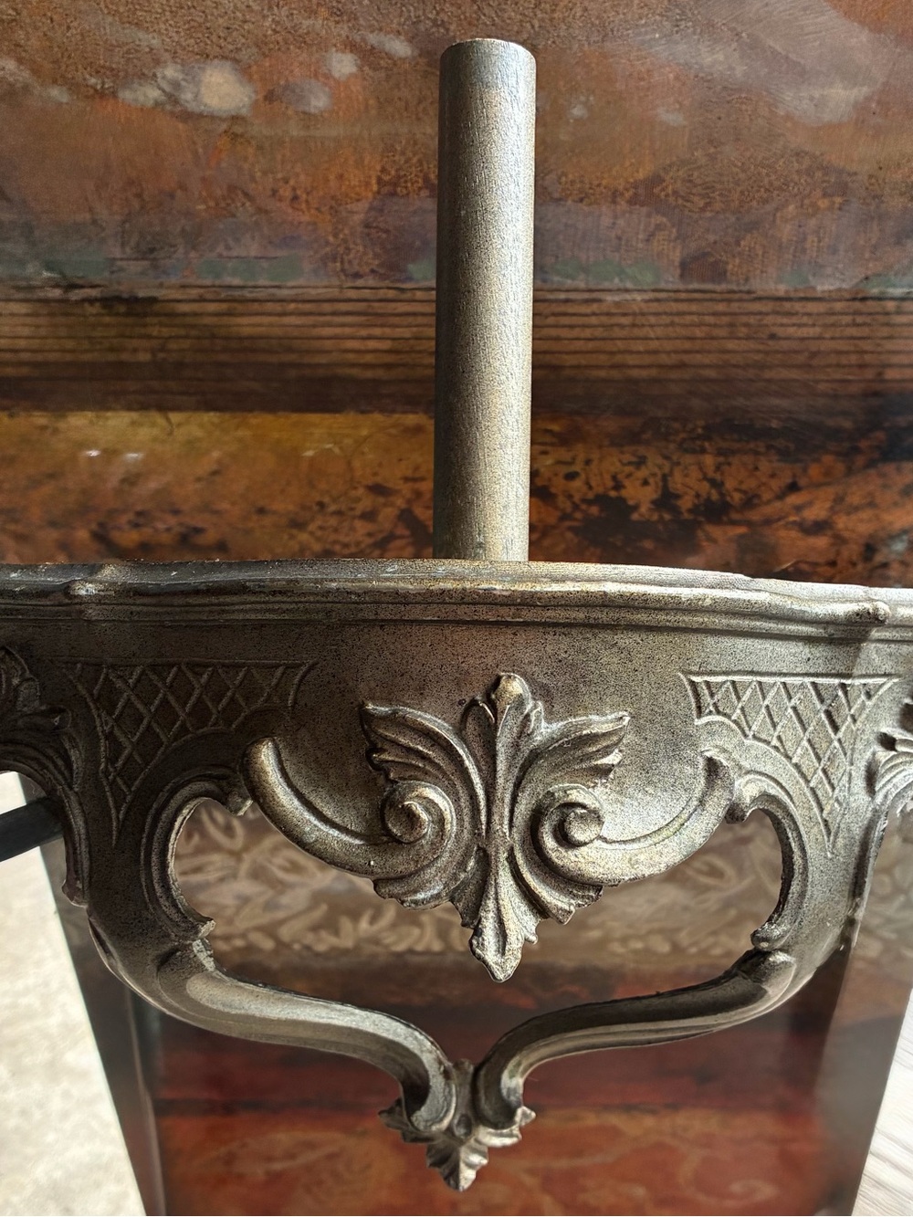 Vintage Hollywood Regency Matching Bathroom Wall Shelf & Toilet Paper Holder Set